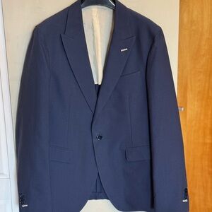 Gant Rugger Navy Sport Coat, Semi-Lined, Natural Shoulder
